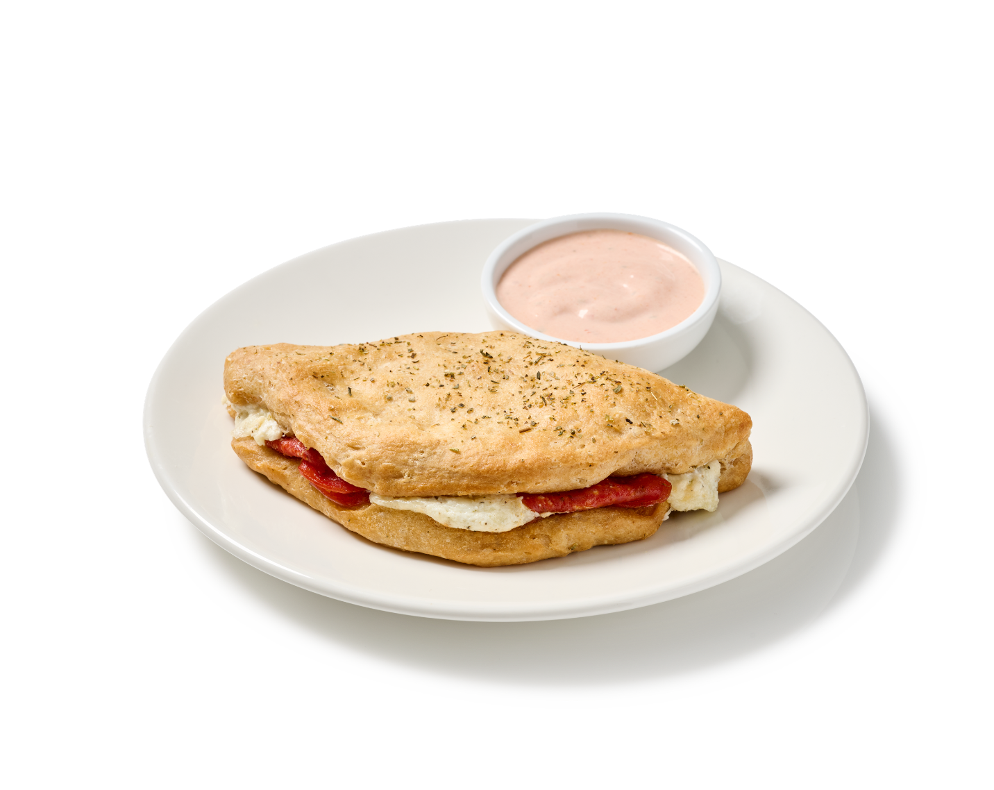 Pepperoni Calzone with Pizza-Ranch.
